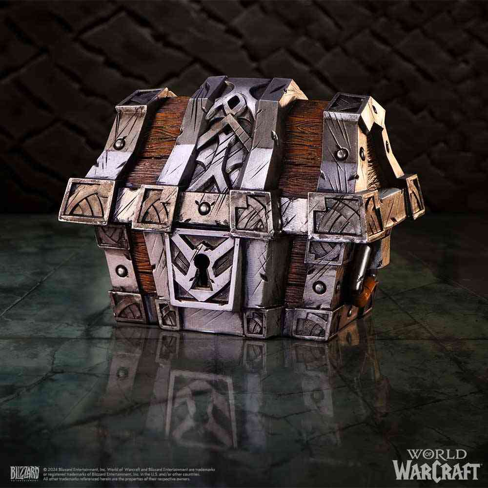 Nemesis Now World of Warcraft - Silverbound Treasure Chest Decorative box - Multicolours